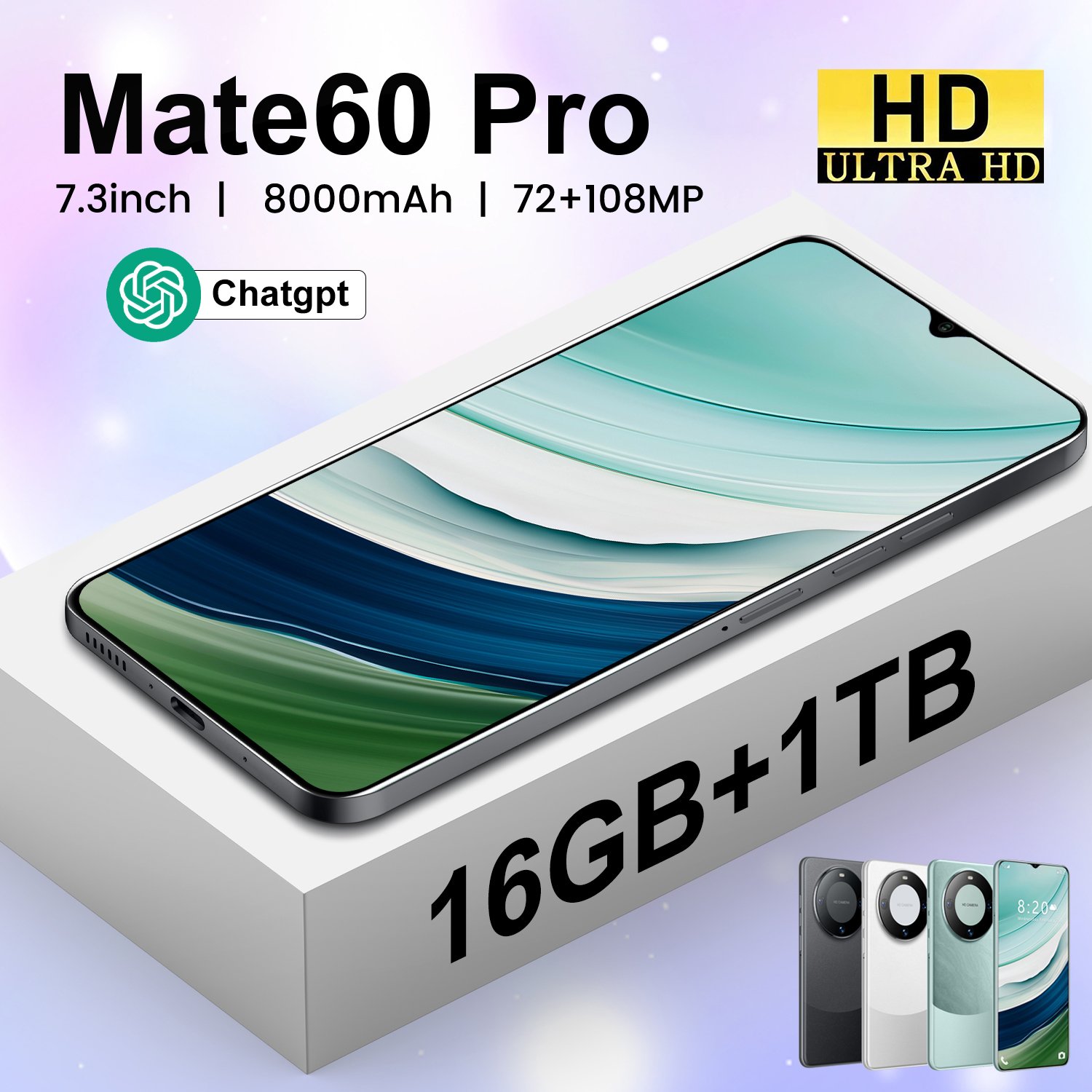 2025 New Companion 40 Professional 4800mAh Smartphone 12GB 512GB 5.8-inch Touch Screen WiFi Unlock Gaming Phone Smartphone Android Phone