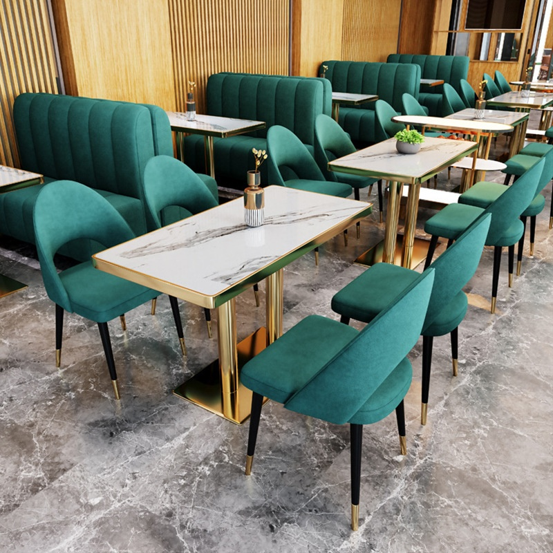 Modern Western restaurant set with wooden tables and chairs, coffee shop, milk tea shop, dessert shop, commercial bar, inspiration for use