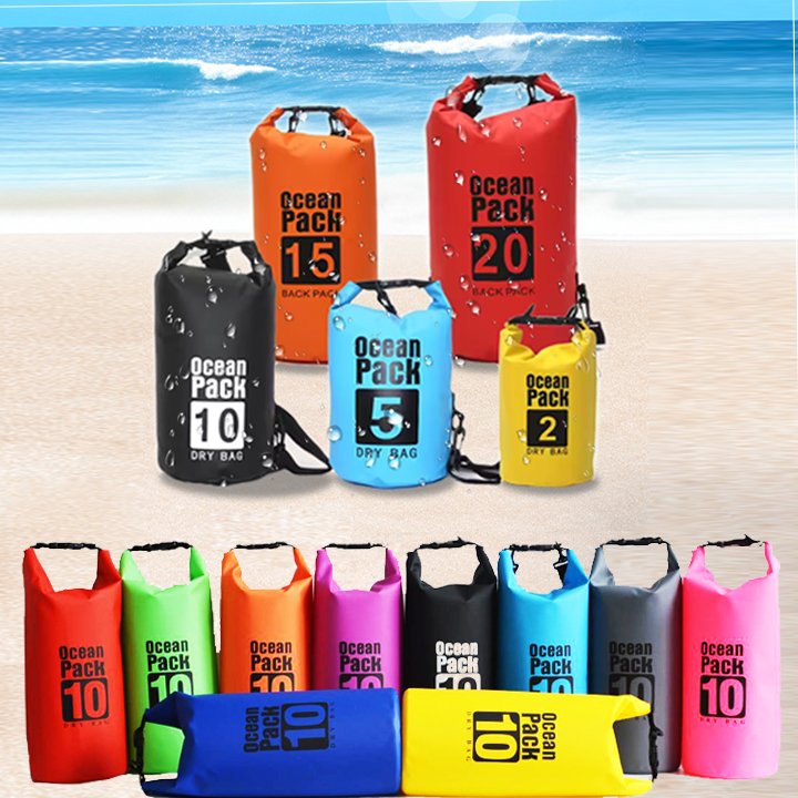 Ogilvy customized 2 outdoor wholesale ocean bags 2L 3L 5L 10L 15L 20L 30L PVC waterproof oilcloth waterproof dry bag waterproof backpack dry bag