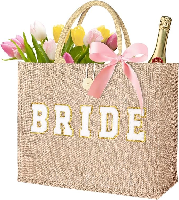 Wholesale cheap oversized jute hand-held shopping bag with handle shoulder strap, letter pattern, customizable logo and color, suitable for gift giving