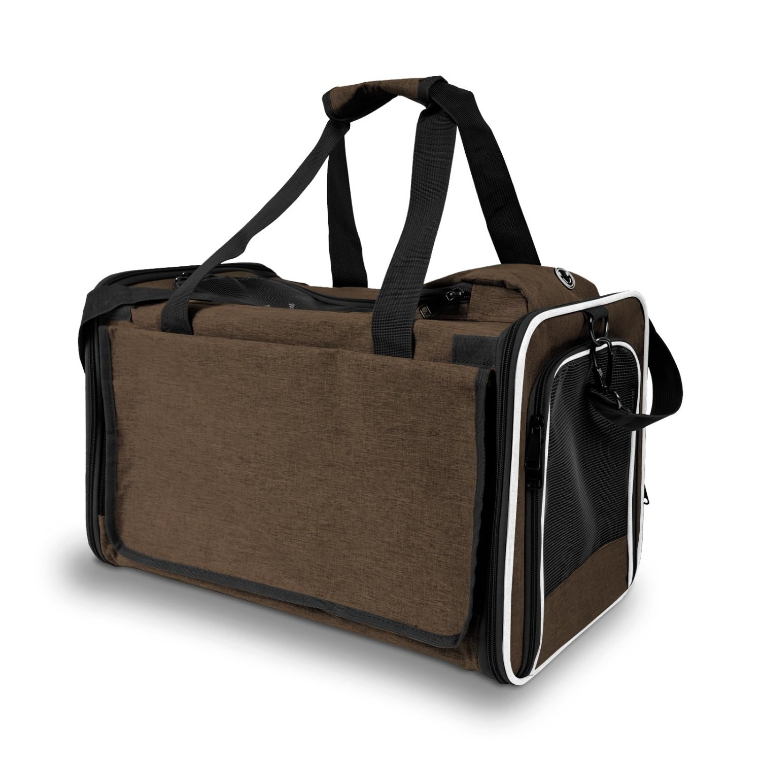 Luxury Oxford cloth pet backpack, suitable for small dogs, medium cats, and puppies - breathable and foldable portable travel bag