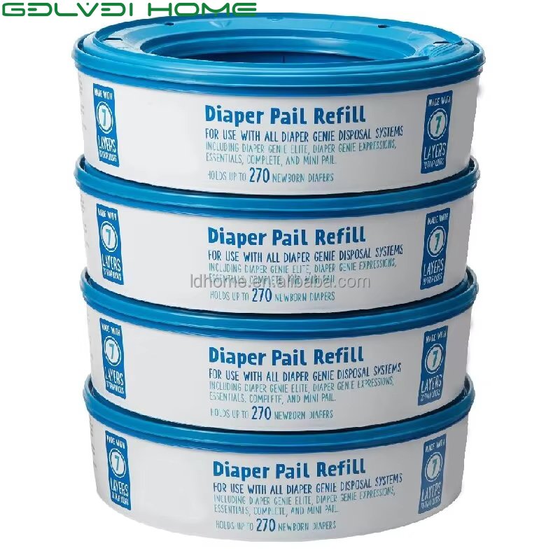 Manufacturer wholesale baby convenience products hot selling 2024 diaper bucket pen core compatible with all diaper elf bucket pen core bags