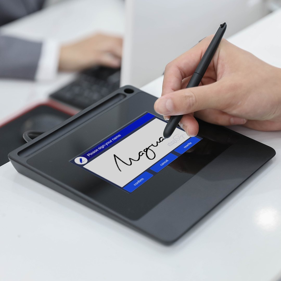 Huian Paperless 5-inch Portable Digital Signature Board DS510 PDF Signature Real time Display Signature Tablet Bank Hotel OEM