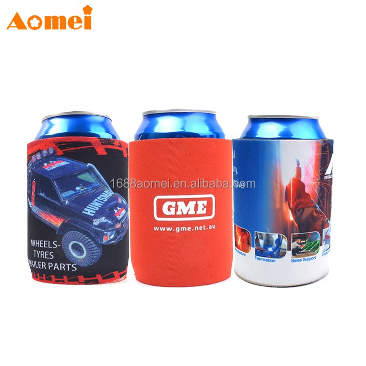 Modern fashion chloroprene rubber short coarse cooler bag can be customized with sublimation printing, low minimum order quantity, portable Australian design