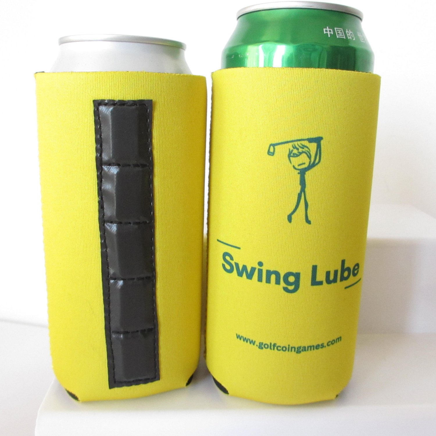Foldable magnetic high can cooler sleeve chloroprene rubber foldable beverage sleeve bracket, suitable for 16 ounce cans, with 5 strong magnets