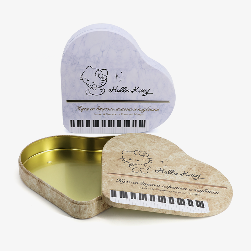 Customized heart-shaped metal cake box, wedding candy box, luxurious Valentine's Day/Valentine's Day chocolate candy jar