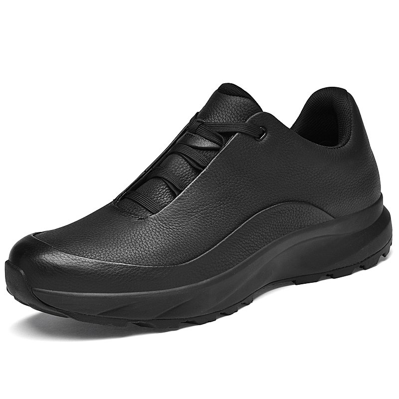 Factory Supply Custom LOGO Service Hand Made Soft-Soled Men's Pure Cow Leather Casual Leather Sneaker Shoes