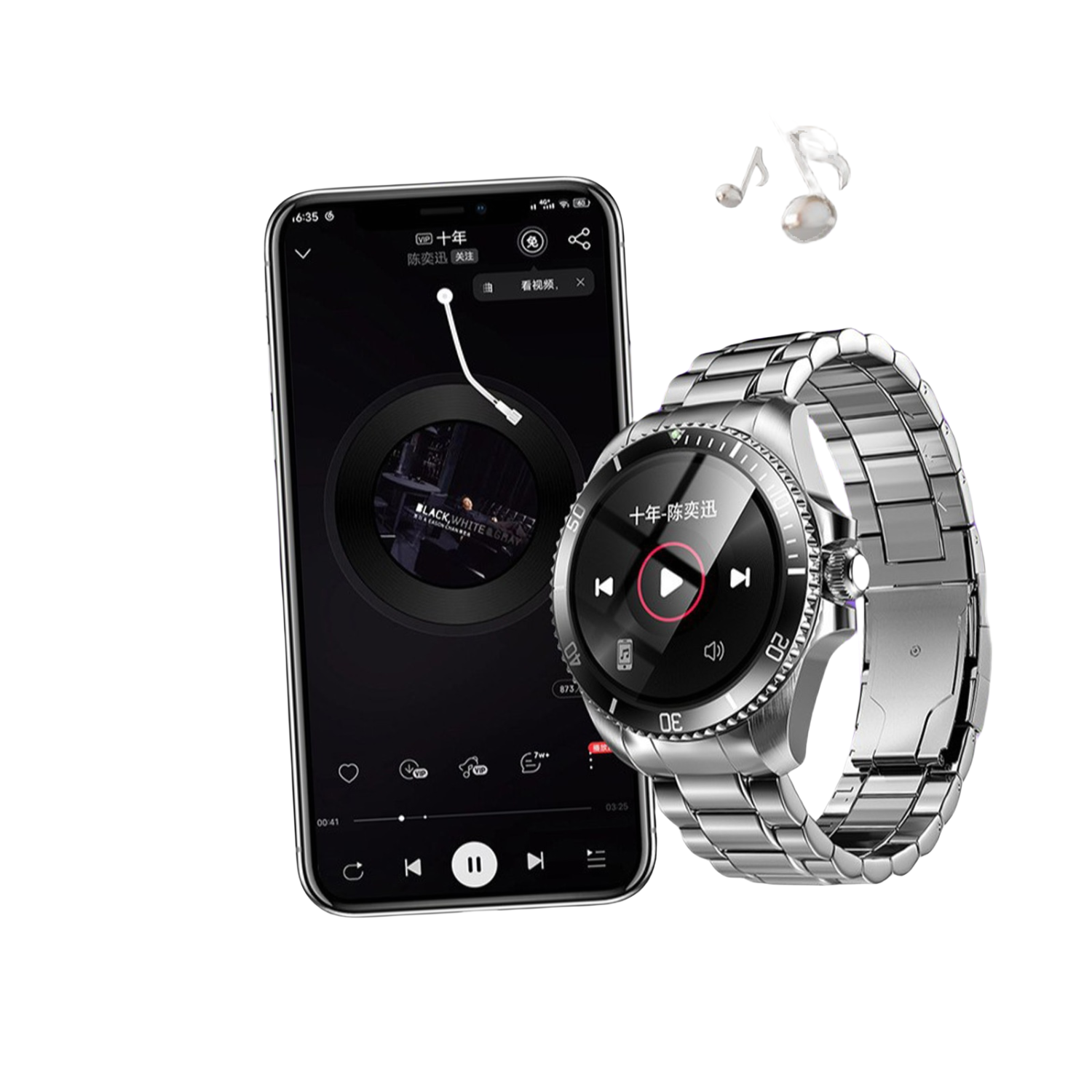 2025 New AMOLED Smart Watch R1 Screen Wireless Charging IP68 Waterproof Smart Watch Compatible with Android and iOS