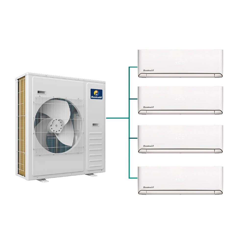 Bestcold brand wholesale multi area mini split air conditioner 2 3 4 5 area household variable frequency AC air conditioner