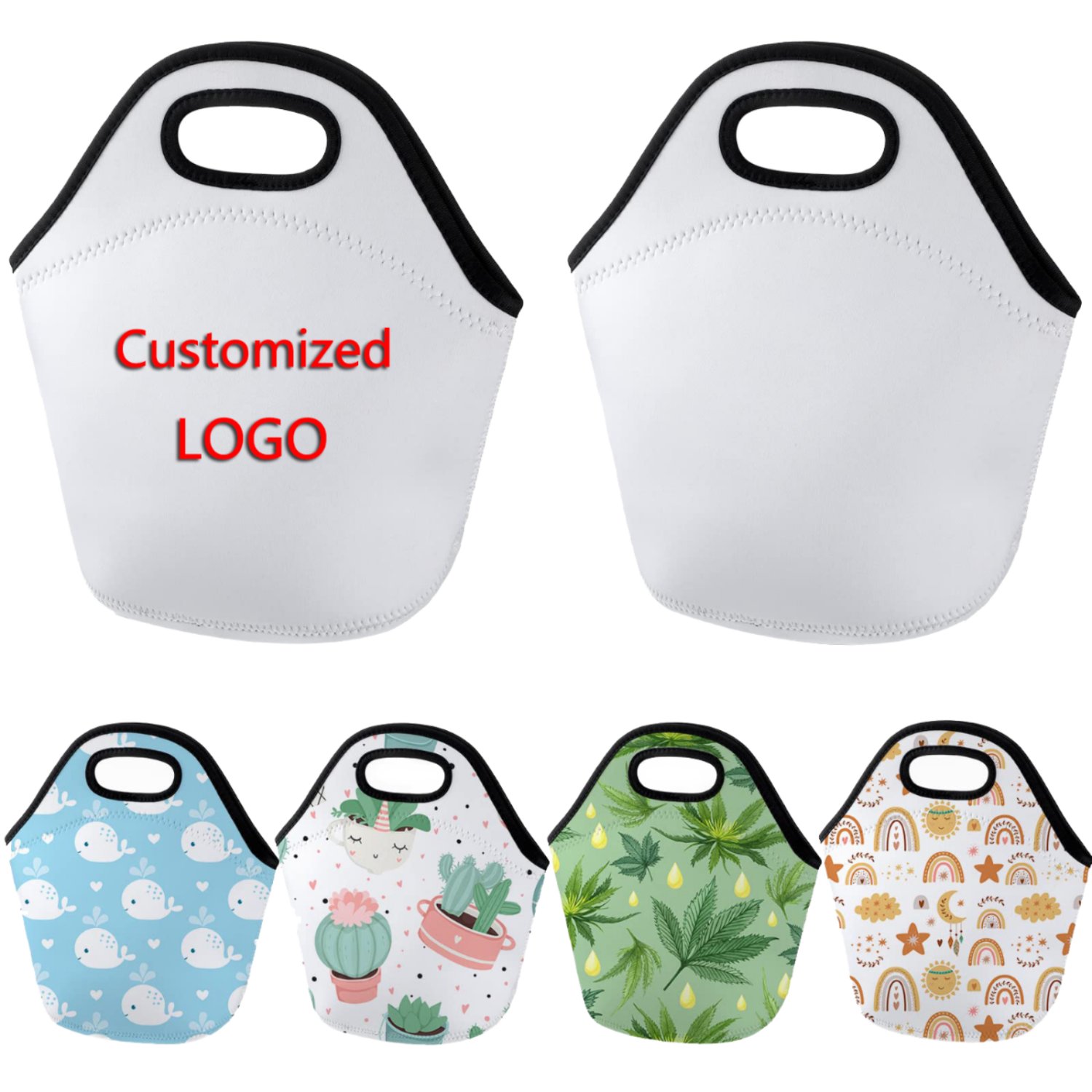 Cardivo custom factory wholesale simple design foldable 600D chloroprene rubber lunch cooler bag leopard print food cooling bag