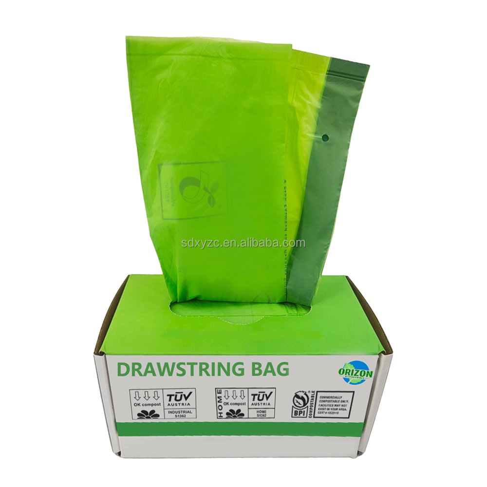 Environmentally friendly heavy-duty customizable matte surface compostable PBAT disposable heat sealed 100% biodegradable biomass customized bag