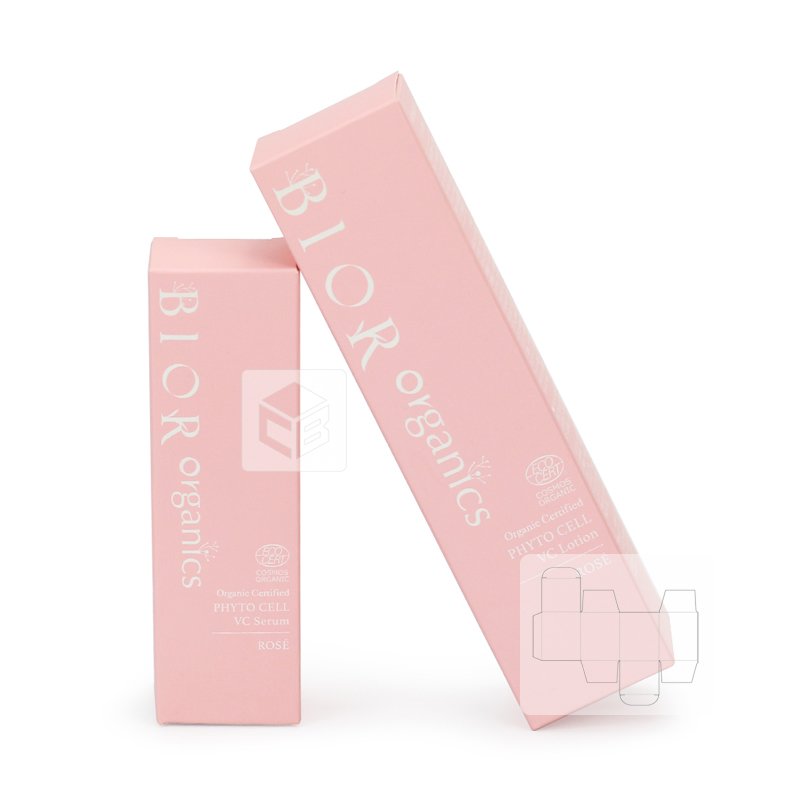 Small white cardboard folding box transparent lip gloss packaging box from OEM/Odm custom manufacturer