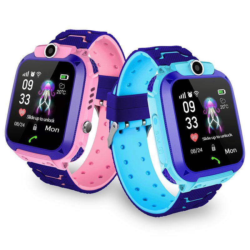 VALDUS Waterproof SIM Card Global Positioning System Tracker Bracelet Children's Smart Watch Children's Games